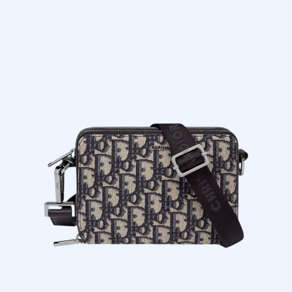 디올 숄더 스트랩 파우치 베이지