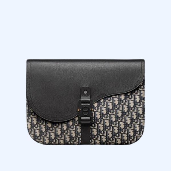 디올 오블리크 새들 A4 파우치