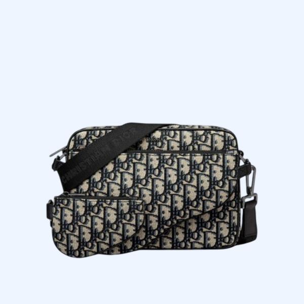 디올 새들 트리플 파우치 베이지