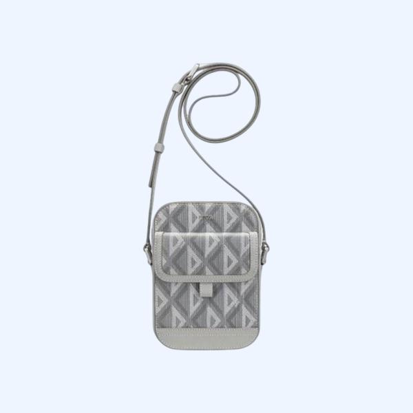 디올 힛 더 로드 버티컬 파우치 그레이