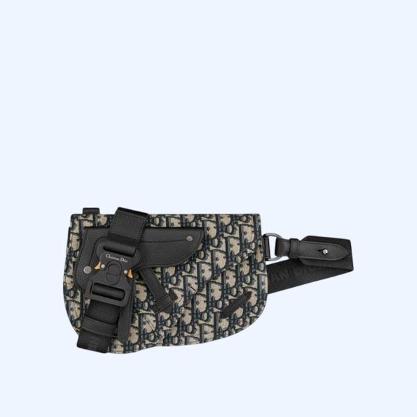 디올 새들 파우치 백 베이지