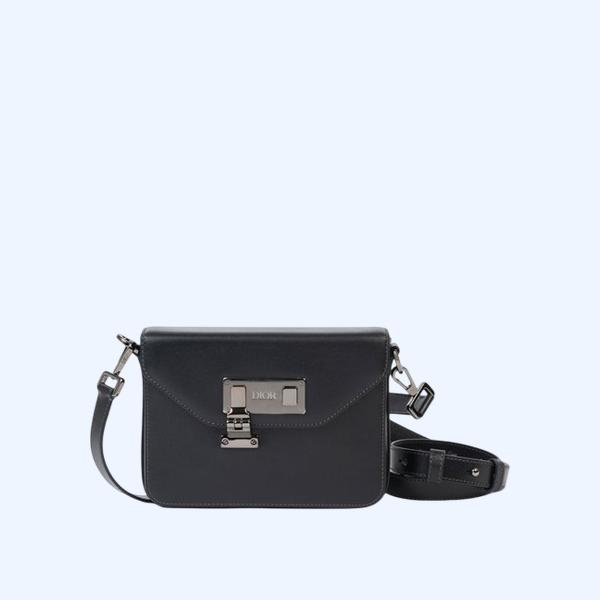 디올 오블리크 메신저 파우치 블랙