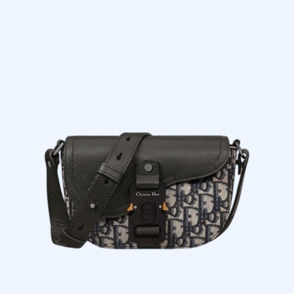 디올 새들 스트랩 파우치 베이지