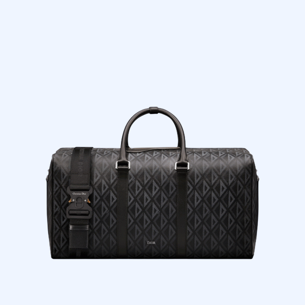 디올 LINGOT 50 백 블랙 CD 다이아몬드 캔버스