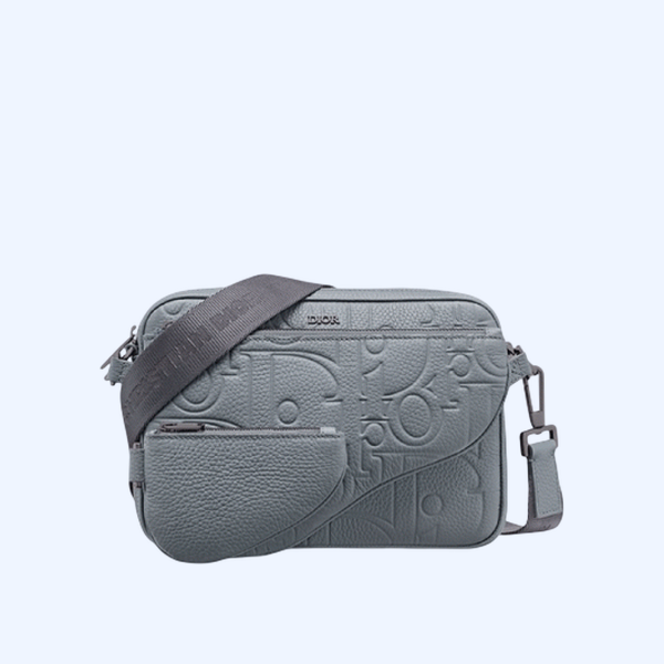 디올 새들 트리플 파우치 그레이 그래비티