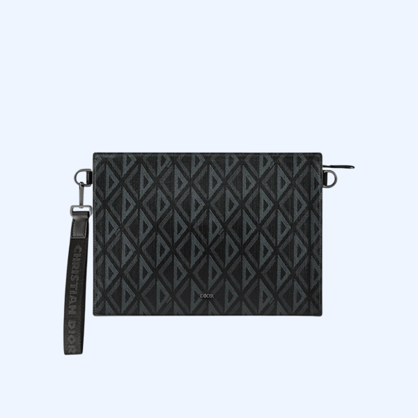 디올 A5 트라이앵글 파우치 블랙