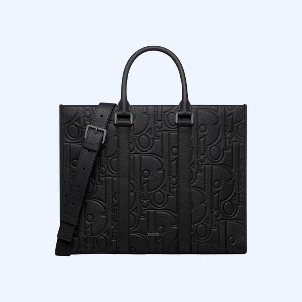디올 East-West 미디엄 토트백 블랙