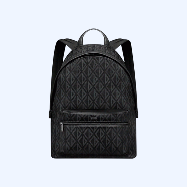 디올 라이더 지퍼 백팩 블랙 CD 다이아몬드