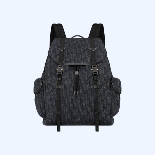 디올 오블리크 Hit the Road 플랩 백팩 블랙