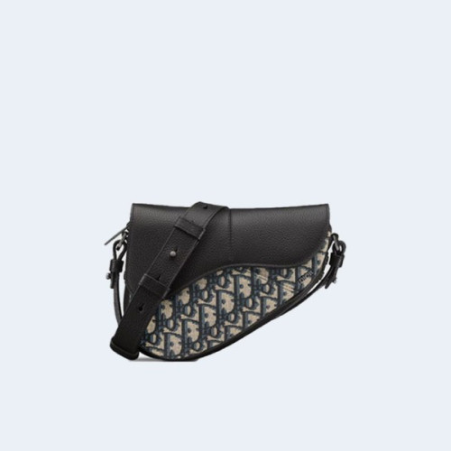 디올 오블리크 Saddle 미니백 베이지