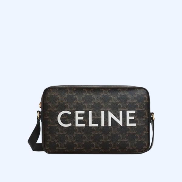 셀린느 미디엄 트리옹프 캔버스 메신저 백