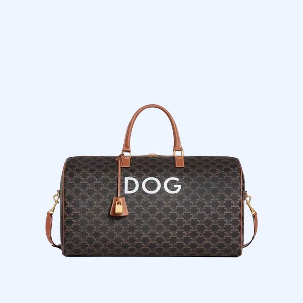 셀린느 DOG 로고 트리옹프 트래블백