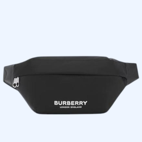 버버리 로고 프린트 나일론 소니백