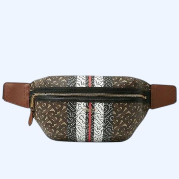 버버리 모노그램 스트라이프 벨트백
