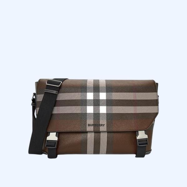 버버리 다크 버치 브라운 메신저백 라지
