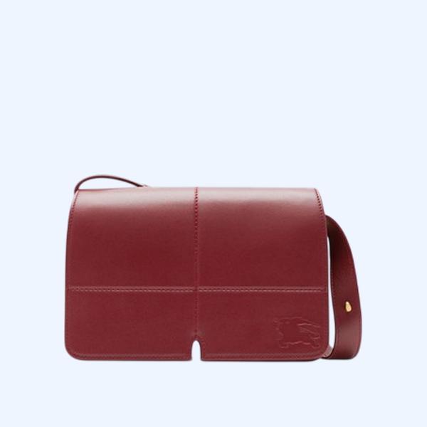 버버리 스닙백 화이트 레드