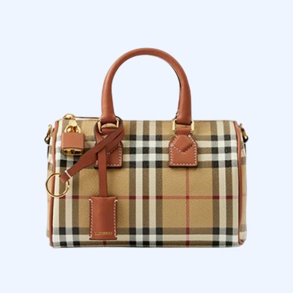 버버리 미니 체크 볼링백