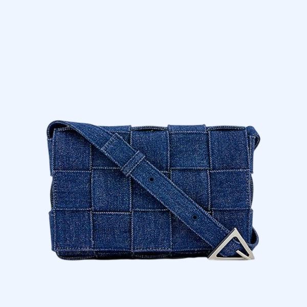 보테가베네타 인트레치아토 데님 크로스백