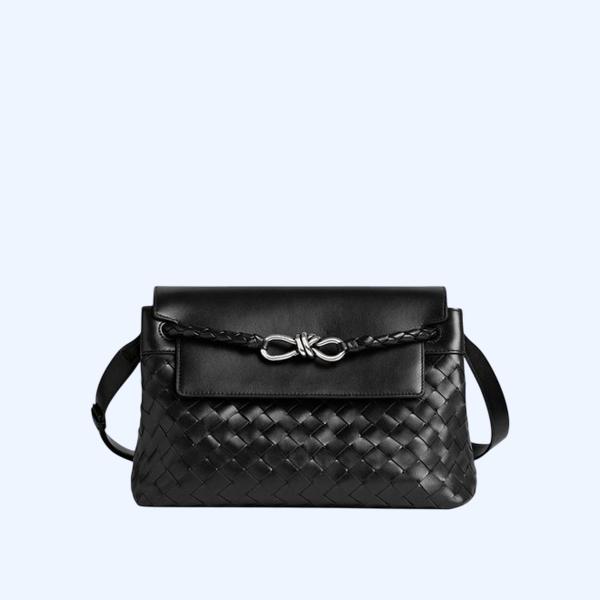 보테가베네타 스몰 안디아모 메신저백 블랙