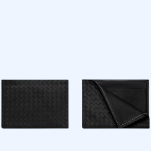 보테가베네타 인트레치아토 투톤 하프 지퍼 파우치