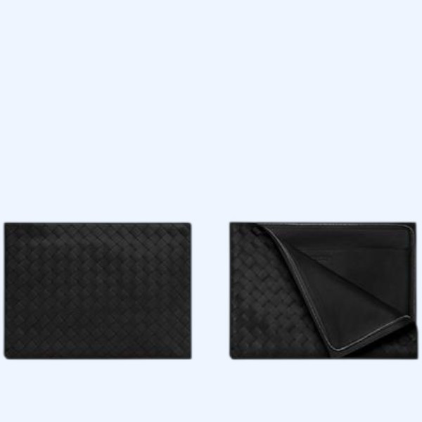 보테가베네타 인트레치아토 투톤 하프 지퍼 파우치