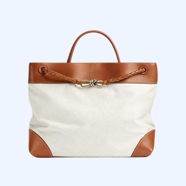 보테가베네타 라지 안디아모 백 라이트우드