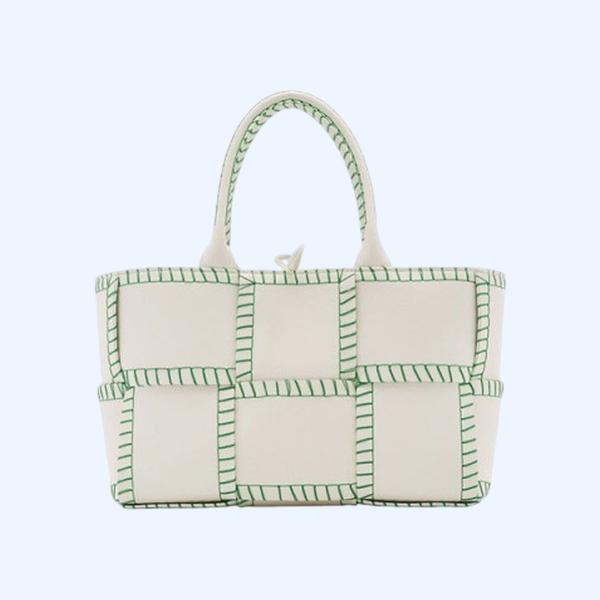 보테가베네타 아르코 오버로크 스티치 스몰 토트백