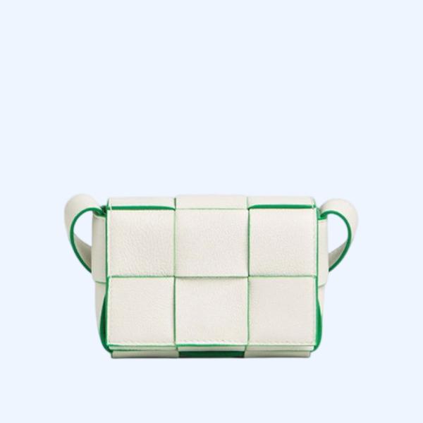 보테가베네타 캔디 카세트백 화이트 그린