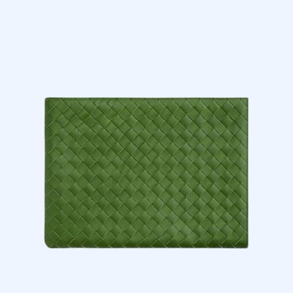 보테가베네타 하프 지퍼 파우치 아보카도