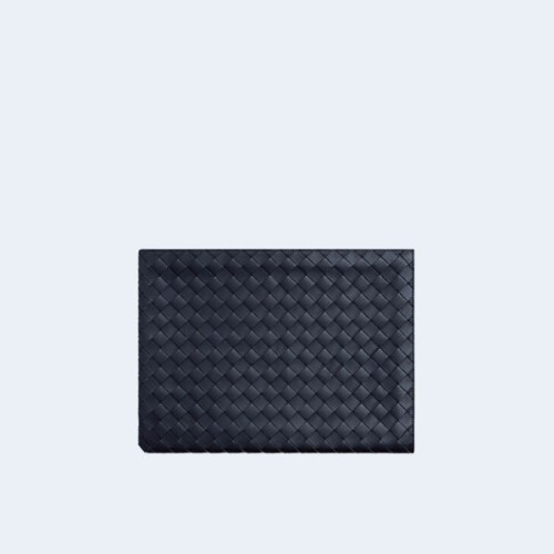 보테가베네타 인트레치아토 투톤 하프 지퍼 파우치