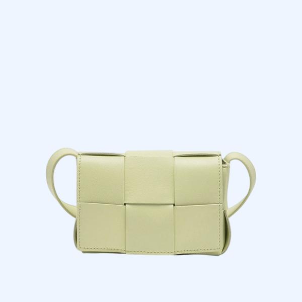 보테가베네타 캔디 크로스백 워시드 레몬