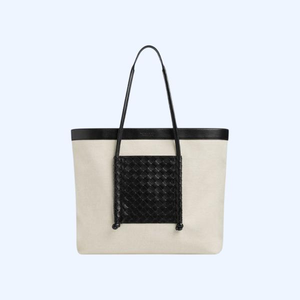 보테가베네타 내추럴 블랙포르텔로 토트백