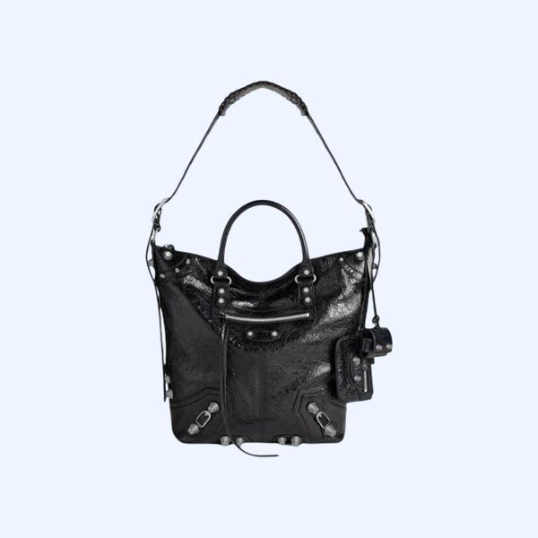 발렌시아가 르 카골 미디움 가죽 토트 가방