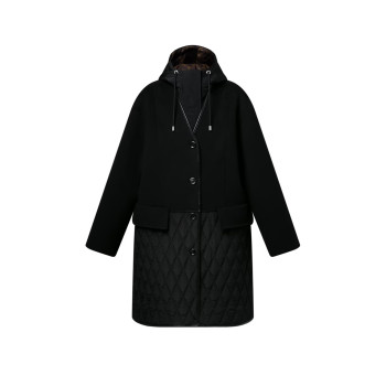 퀼트 액센트 코트