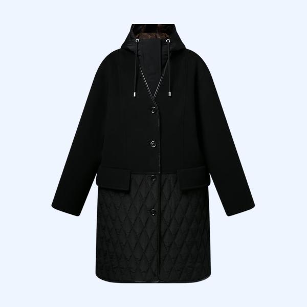 퀼트 액센트 코트