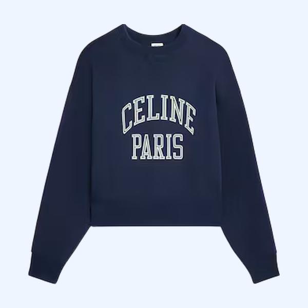 루즈 스웨트셔츠 - 코튼 플리스