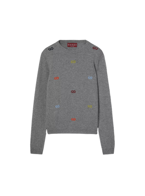 인타르시아 파인 캐시미어 스웨터