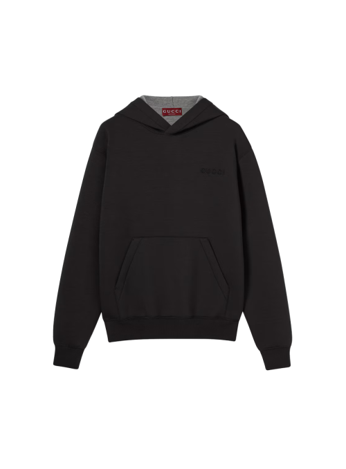 자수 저지 스웨트셔츠