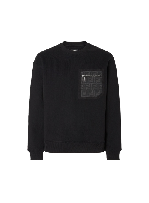 블랙 저지 스웨트 셔츠