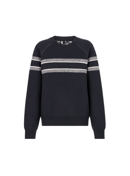 리버서블 라운드 넥 스웨터