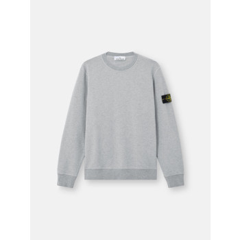 리브 조직 디테일 크루넥 스웨트셔츠