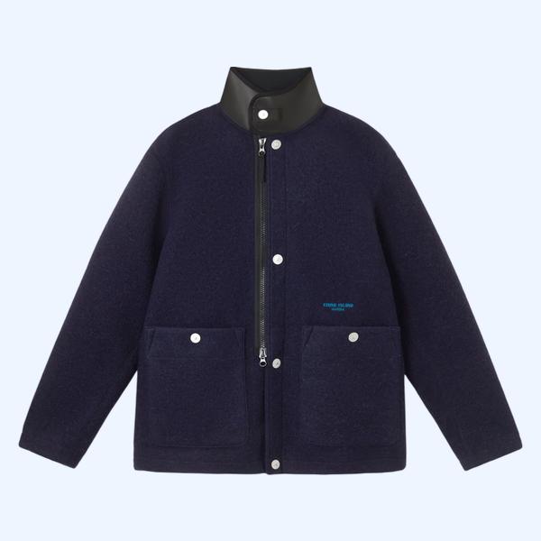 스쿠버 스타일 칼라 & 자수 재킷