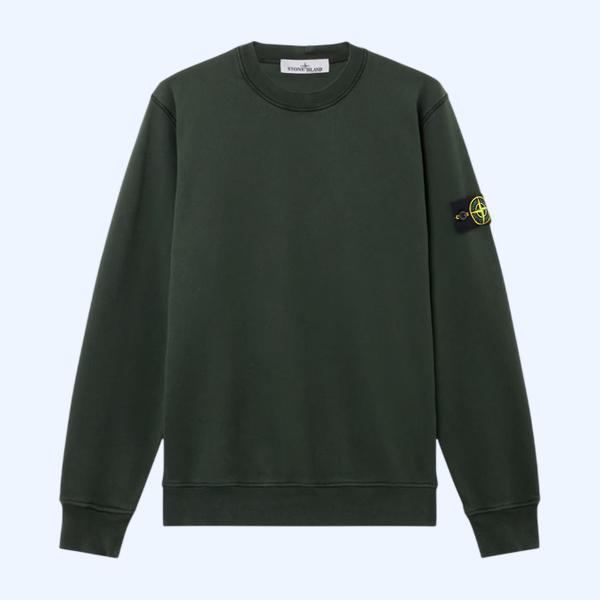 엘라스틱 커프스 레귤러 핏 크루넥 스웨트셔츠