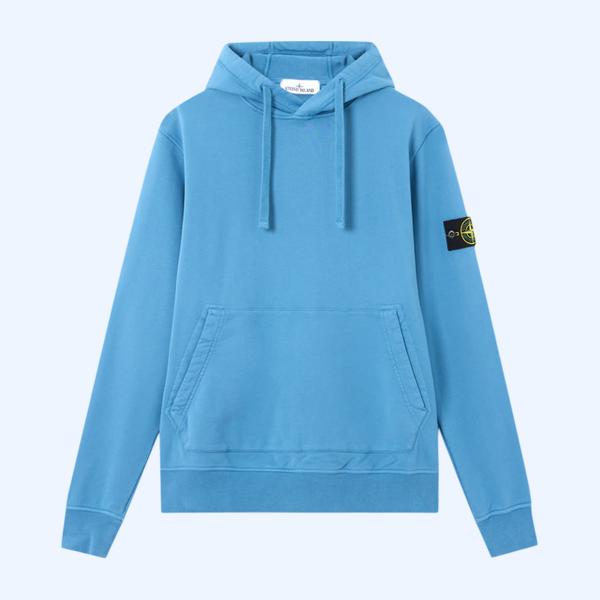 파우치 포켓 레귤러 핏 후드 스웨트셔츠