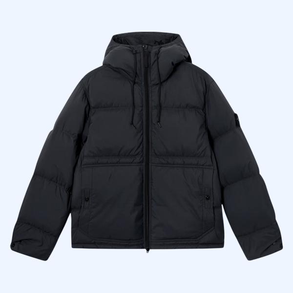 워터 레지스턴트 & 스냅버튼 포켓 다운 파카