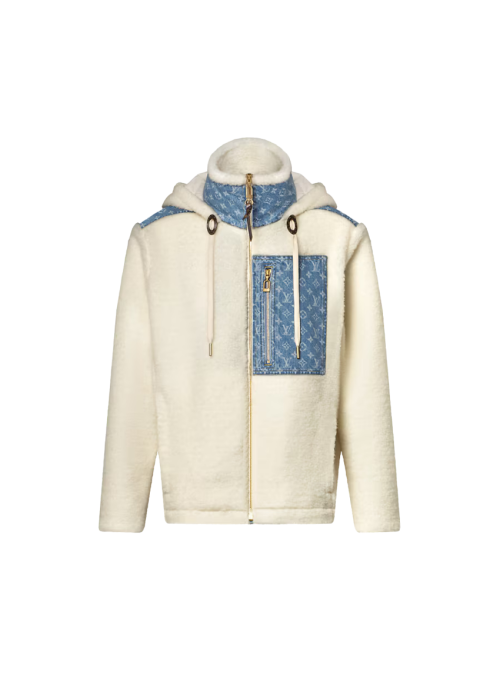 모노그램 액센트 플리스 재킷