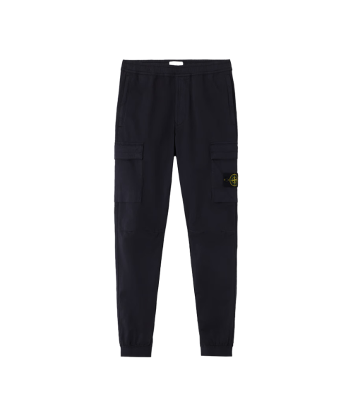 엘라스틱 웨이스트 밴드 레귤러 테이퍼드 핏 카고 팬츠