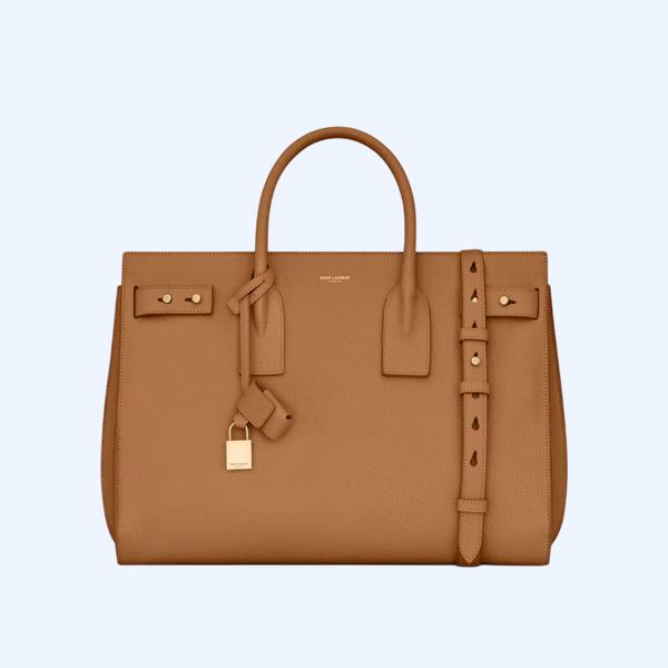 부드러운 그레인 가죽 소재 미디엄 데일리 백