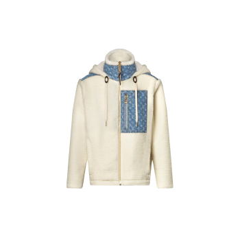 모노그램 액센트 플리스 재킷