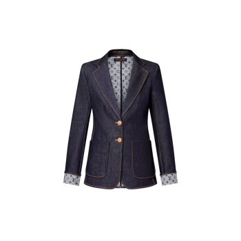 데님 프레피 블레이저